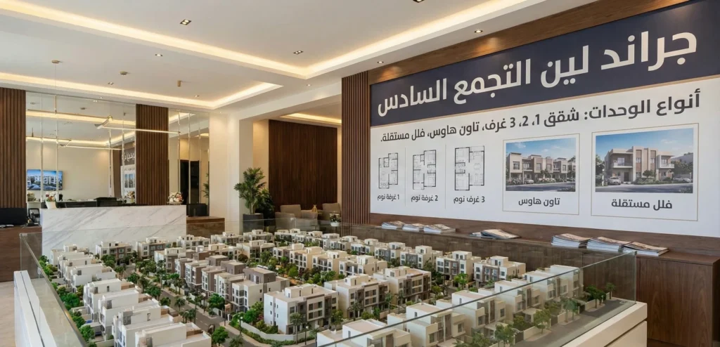 كمبوند جراند لين التجمع السادس Grand Lane عروض حصرية